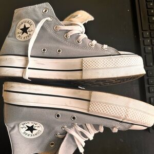Converse Gray High-Top Sneakers